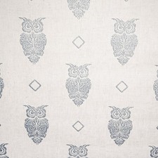 Grey Blue Owl Wallpaper Silver