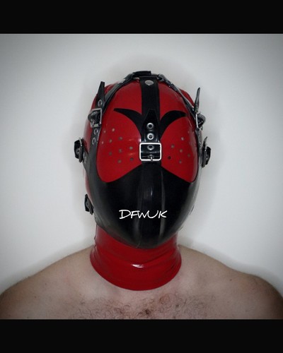 Latex face mask - mask, harness