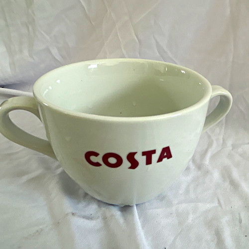 Costa white ceramic coffee cup - ceramic,