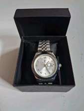 Mens Watch Silver Face