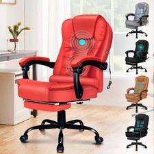 Red Massage Office Chair