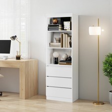 180cm Tall Bookcase with 3