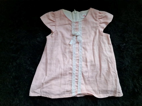 Pink baby girl dress 9 - pink, 6-9