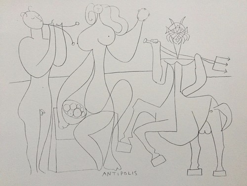 1958 pablo picasso print mes - 1958,