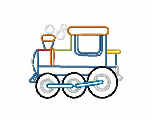 Applique train machine - applique, 10