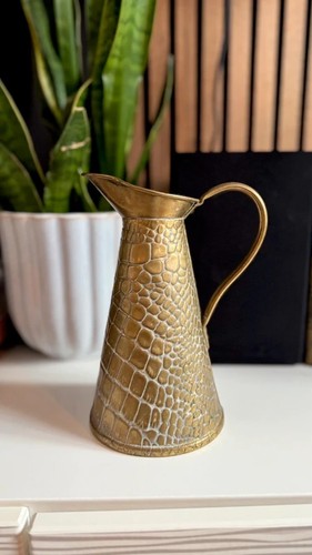 Antique crocodile brass - , by