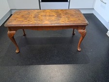 Queen Anne Style Burr Walnut Coffee Table