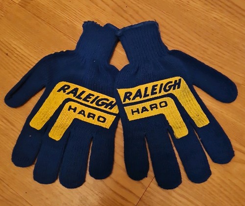 Raleigh haro bmx - raleigh, gloves