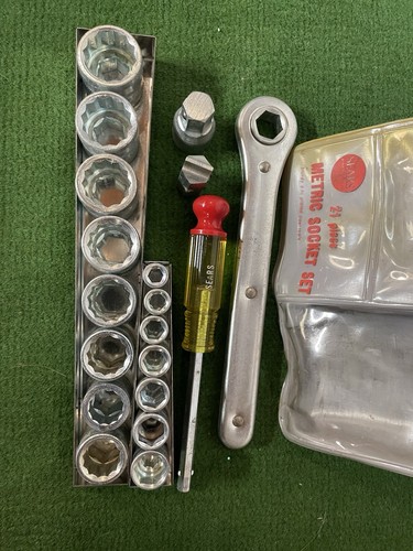 Vintage sears 21pc metric - ,