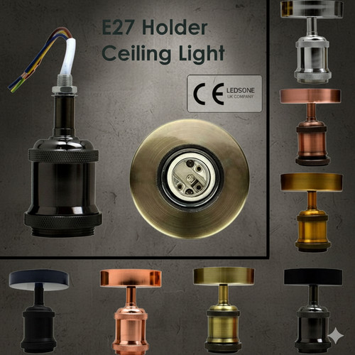 Industrial flush mount e27 - industrial,
