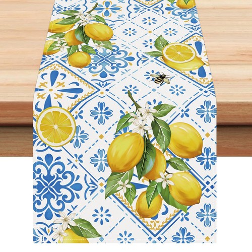 Lemon table runner - table, 72