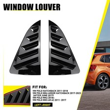 Gloss Black Window Louver Rear