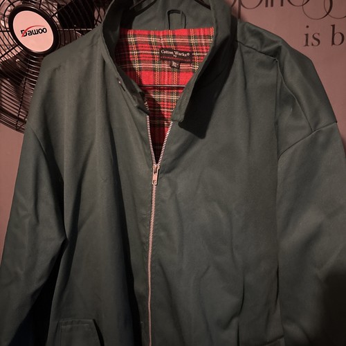 Green harrington style jacket - green,