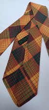 MENS VINTAGE 1950S TOOTAL GREEN QUALITY ARGYLE/DIAMOND CHECK TIE GOODWOOD 
