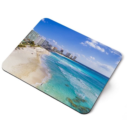 Mouse mat pad cancun beach - mat,