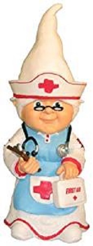 Nurse thematic garden gnome - nurse,