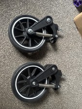 Cuggl New Ebony Deluxe Pushchair Front Wheels