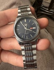 Vintage Seiko 5 Automatic Blue