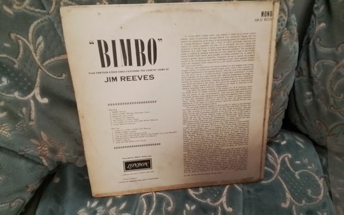 Jim reeves bimbo london - lp, on