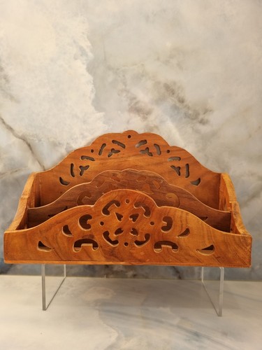 Vintage carved wooden - carved,