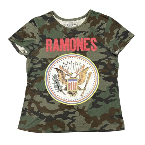 Ramones shirt men large camo - shirt,
