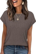Womens Brown lace effect cap