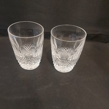  Waterford ~Colleen~ 5oz Flat  Tumbler/Glasses x 2 ~~ 3 5/8" tall