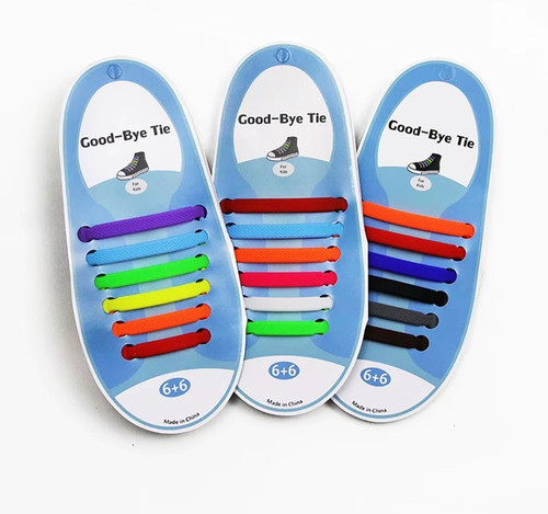 Shoe laces silicone elastic - elastic, no