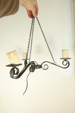 Vintage Black Wrought Iron 3