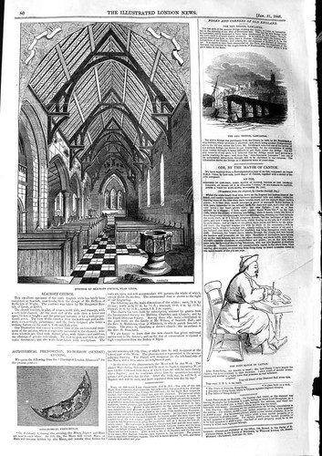 Old antique print - old, 1846