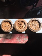 3 X 2lb Cast Iron Vintage