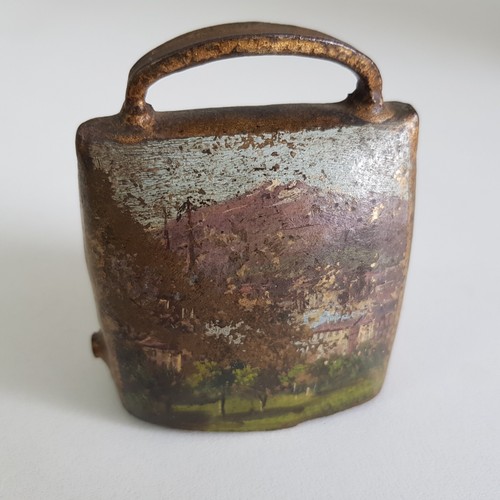 Antique bronze swiss - swiss, cow