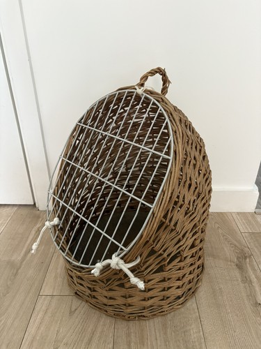 Vintage wicker pet carrier - vintage,