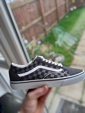 Vans Old Skool Checkerboard Trainers Black/​Pewter UK:9.5