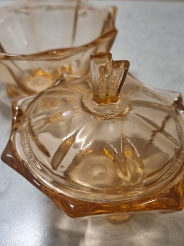 Pair vintage art deco - deco, peach