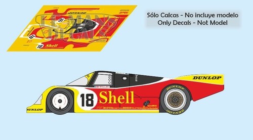 Decals porsche 962c - porsche, le