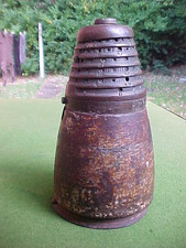 WW1 FRENCH BRASS & STEEL TRENCH ART SOMME BEEHIVE PAPERWEIGHT RELIC