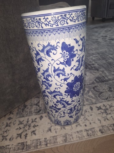 Oriental floral blue - floral, &