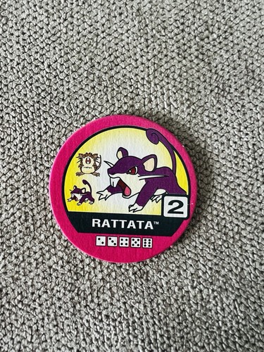 Rattata rare tazo 2001 pogs - rattata,