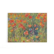Vonnoh Robert William Poppies Floral Canvas Wall Art Print