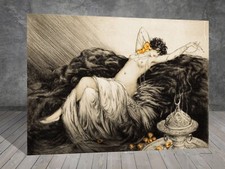 Louis Icart Smoke WOMAN LADY