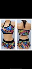 Graffiti Old School Rave Outfit Pole Dance club  Wear Festival Size 10