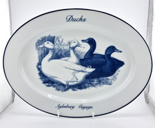 Norfolk Blueware Platter Ducks