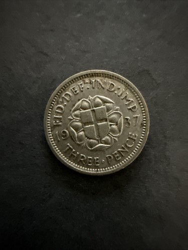 1937 three pence george - george, vi