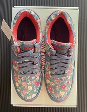 Cath Kidston Cath Trainer Sneakers Meadow Ditsy Blue UK 5 New With Box Vintage