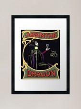 Absinthe Dragon Framed Art