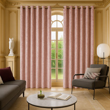 Crushed Velvet Curtains Pair