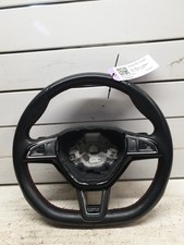 SKODA OCTAVIA MK3.5 VRS 5 Door 2017-2020 STEERING WHEEL (LEATHER) 5E0419091BC