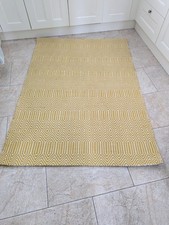 Dunelm Sloan Rug Mustard