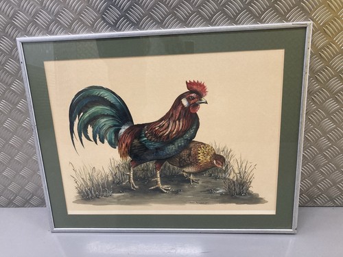 Framed signed mid century - mid,
